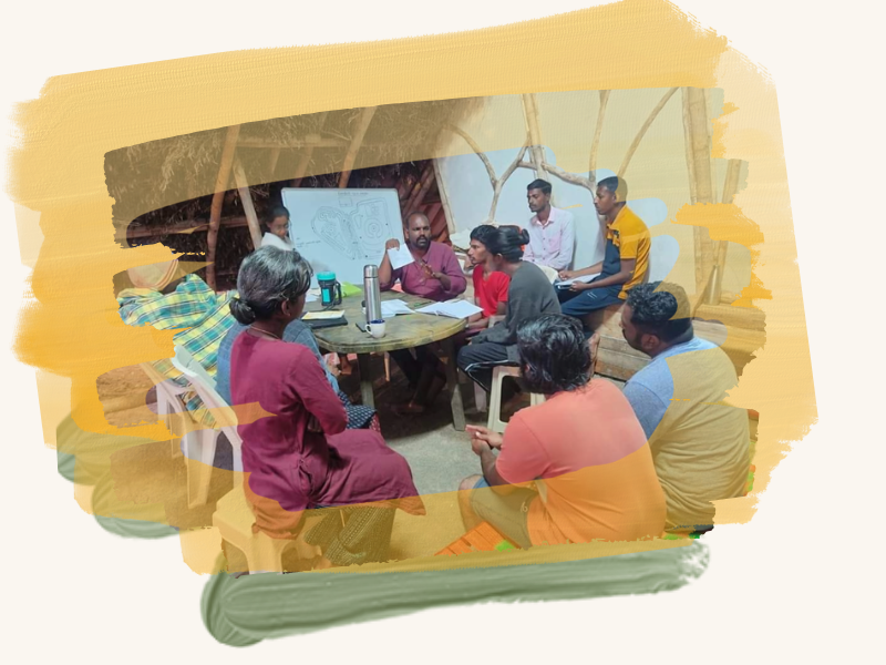 VEFS volunteers in community planting activity